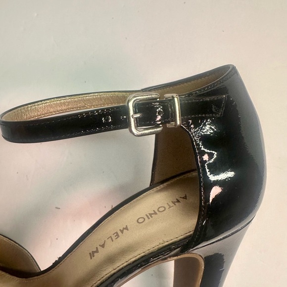 Black patent strappy platform heels Antonio Milano size 9 - Picture 13 of 13